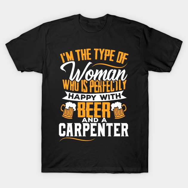 Carpenter's Wife Married Couple Gift T-Shirt by Dolde08